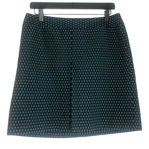 Ann Taylor LOFT Petites Mini Skirt Black and Teal size 8P